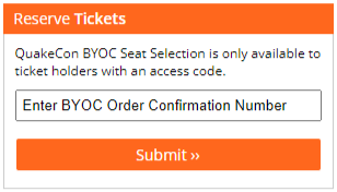 Screenshot. Reserve ticket. Enter BYOC order confirmation number